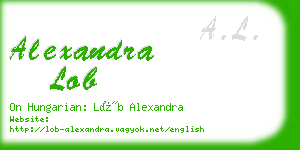 alexandra lob business card